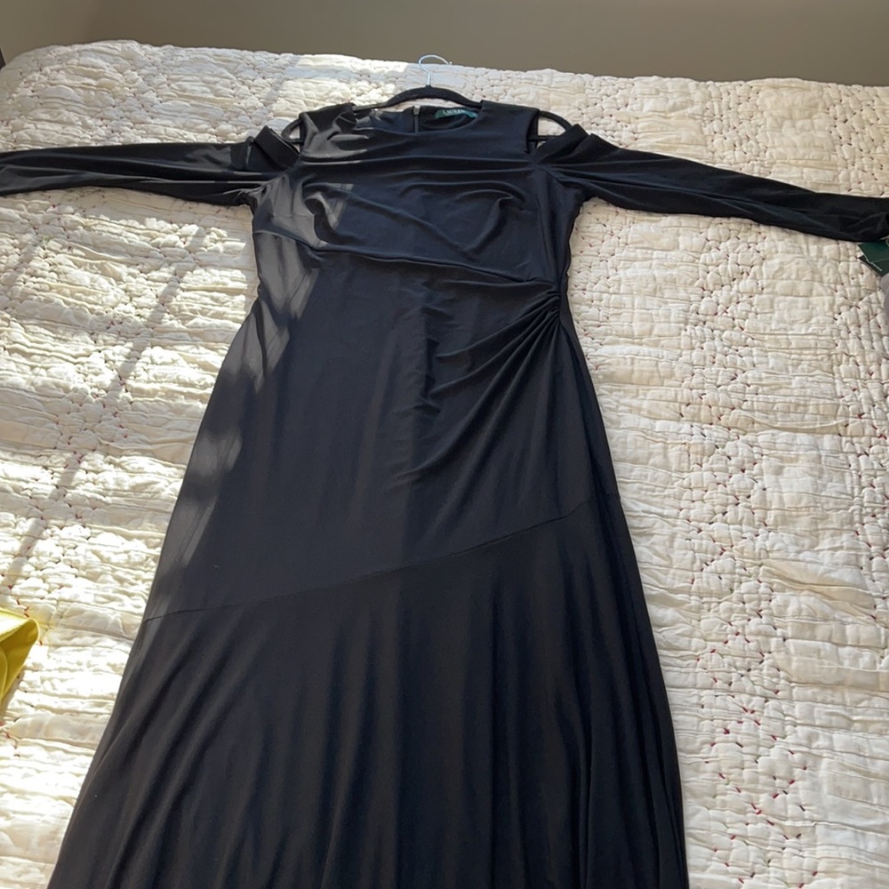 NWT black long sleeve maxi dress. Beautiful!